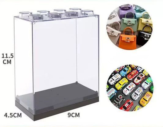 超省スペース!ミニバッグ・フィギュア用 アクリル収納ケース (11.5×4.5×9cm) 防塵/展示対応
