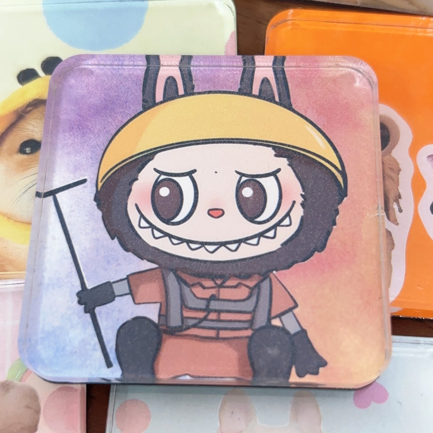 ハンドメイド LABUBU/動物マグネット 可愛いアクセサリー